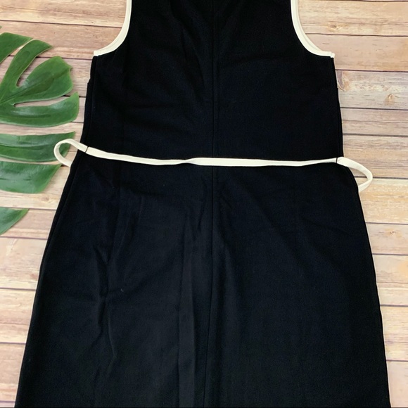 Talbots black and cream ponte knit sheath dress - Picture 6 of 10